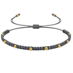 Pulsera Hilo Encerado - Gris