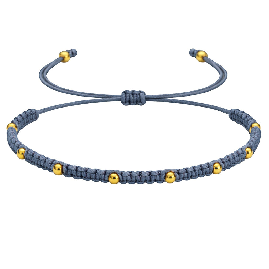 Pulsera Hilo Encerado - Azul Marino