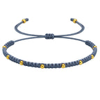 Pulsera Hilo Encerado - Azul Marino