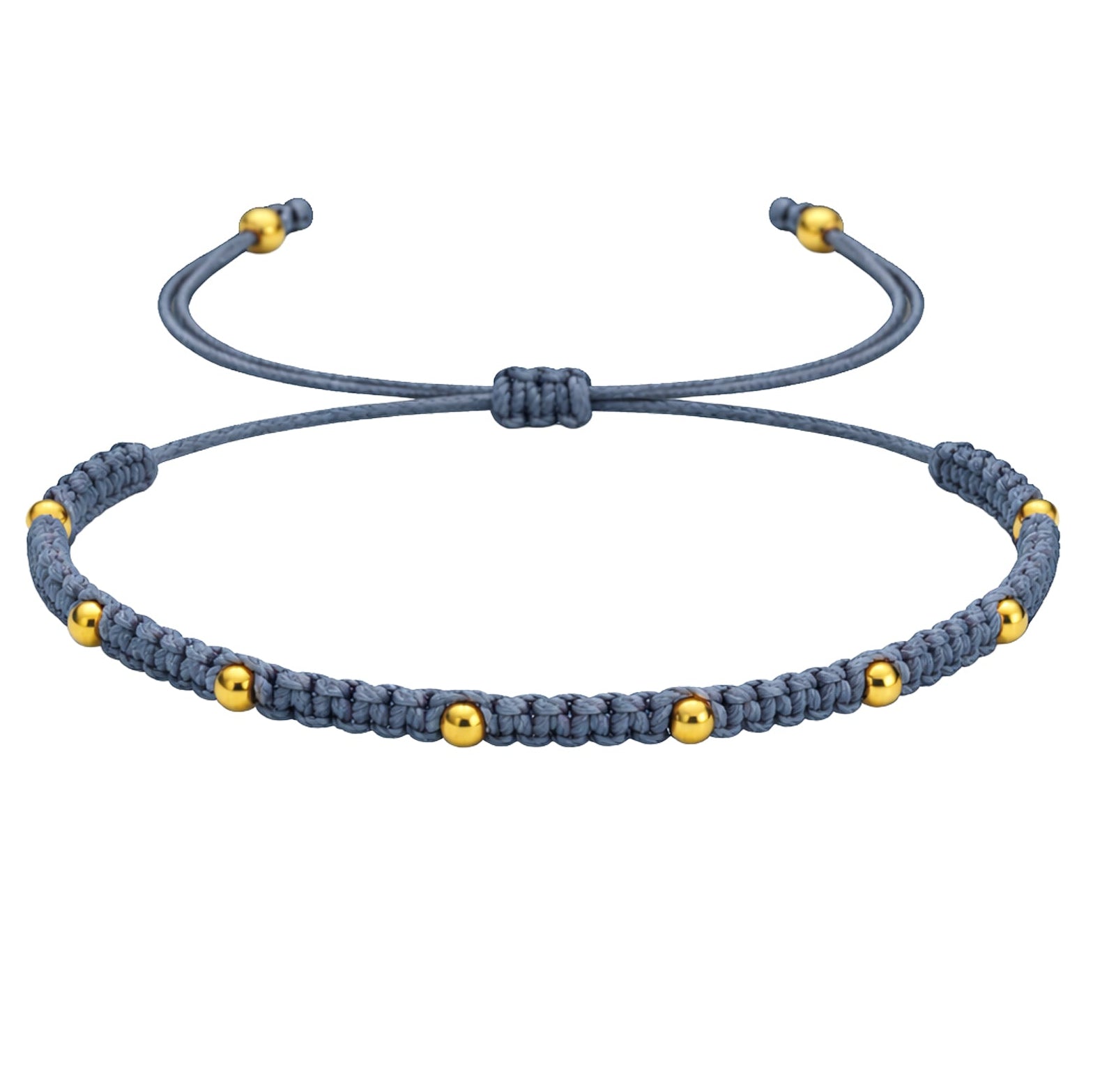 Pulsera Hilo Encerado - Azul Marino