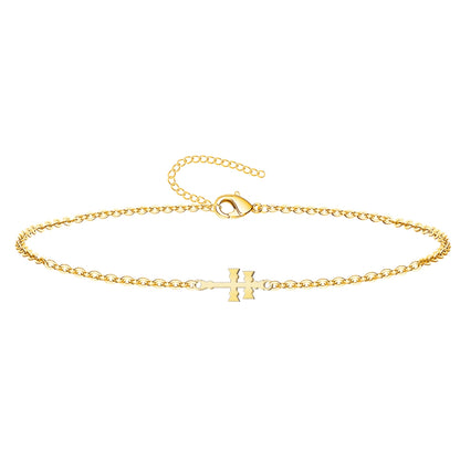 Pulsera Cruz de Caravaca ✝️ | Acero inoxidable hecho a mano | Con tarjeta diseñada | Suerte y protección 🍀