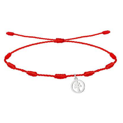 Pulsera Cruz de Caravaca ✝️ | Acero inoxidable hecho a mano | Con tarjeta diseñada | Suerte y protección 🍀
