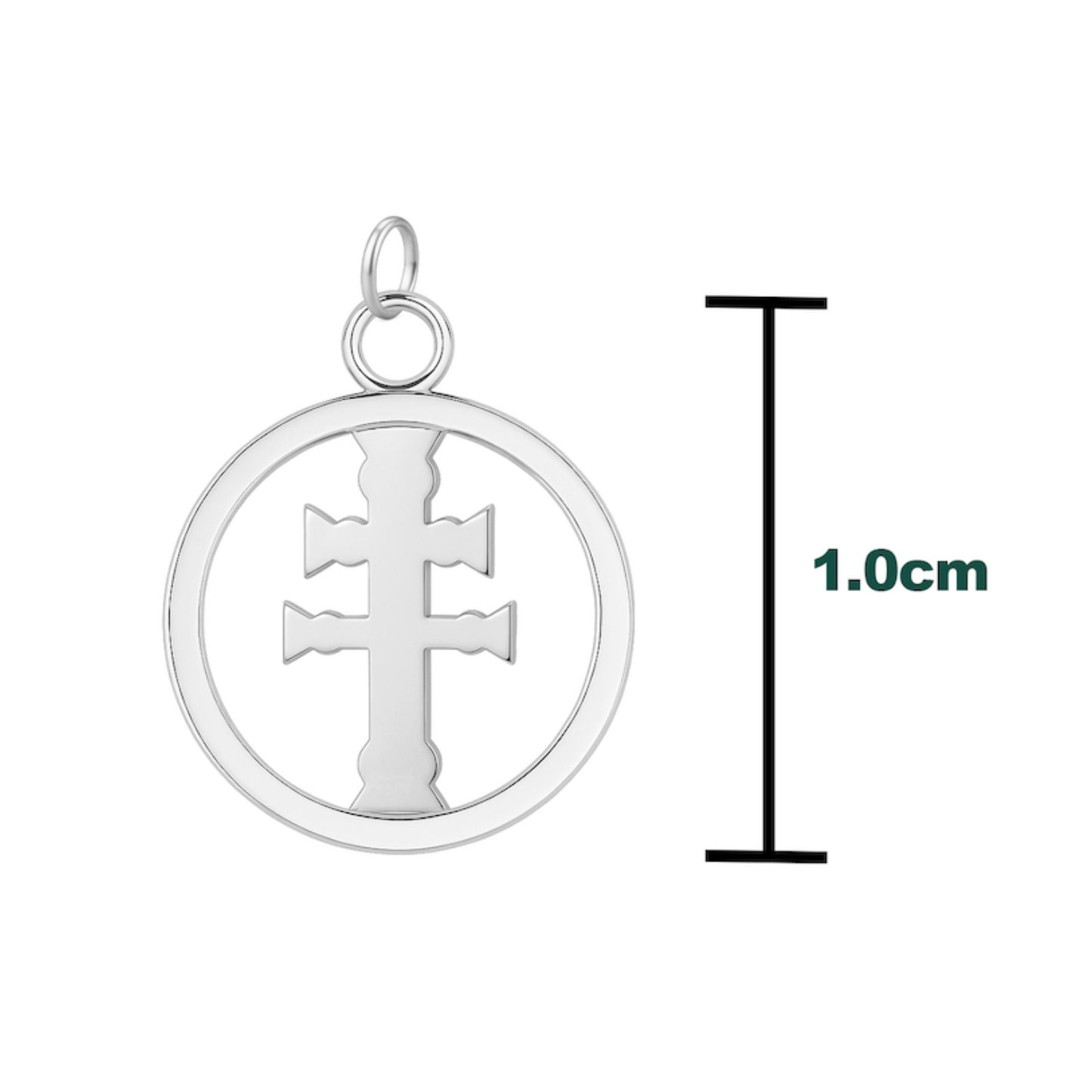 Pack x20 Cruz de Caravaca • Colgantes Acero • Ideal para pulseras y collares, Bisutería