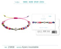 Pulsera de Hilo con Cuentas Heishi y Bola de Acero Inoxidable – detalle 4