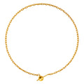 Pulsera de Cadena Acero color Dorado Con Cirre de Bola y Goma para CHARM - cotigo