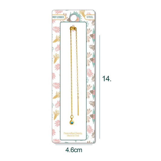 Pulsera de Cadena Acero color Dorado Con Cirre de Bola y Goma para CHARM - cotigo