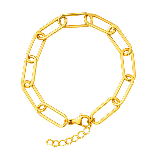 Collar de Cadena Acero color Dorado para CHARM