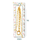 Collar de Cadena Acero color Dorado para CHARM - cotigo