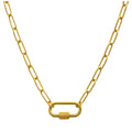 Collar de Cadena Acero color Dorado para CHARM - cotigo