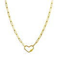 Collar de Cadena Acero color Dorado para CHARM - cotigo