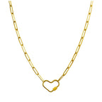 Collar de Cadena Acero color Dorado para CHARM - cotigo