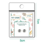 Bola plano 6mm Acero Plateado con Goma para Fijar CHARM en Cadena de Serpiente - cotigo