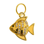 CHARM de Cobre Chapado Oro 14K con Circonita - cotigo