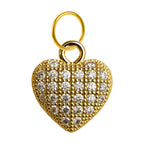 CHARM de Cobre Chapado Oro 14K con Circonita - cotigo
