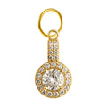 CHARM de Cobre Chapado Oro 14K con Circonita - cotigo