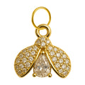 CHARM de Cobre Chapado Oro 14K con Circonita - cotigo