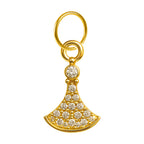 CHARM de Cobre Chapado Oro 14K con Circonita - cotigo