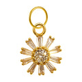 CHARM de Cobre Chapado Oro 14K con Circonita - cotigo