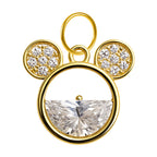 CHARM de Cobre Chapado Oro 14K con Circonita - cotigo