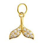 CHARM de Cobre Chapado Oro 14K con Circonita - cotigo