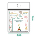 CHARM de Letra A Acero color Dorado con Circonita - cotigo