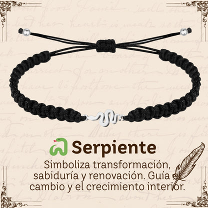 Pulsera Hilo Destino Hecho a Mano 🧵 con Amuleto de Suerte y Protección 🍀 en Acero Inoxidable 💎