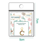 CHARM de Letra C Acero color Dorado con Circonita - cotigo