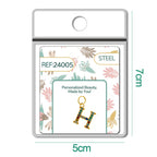 CHARM de Letra H Acero color Dorado con Circonita - cotigo