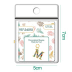 CHARM de Letra M Acero color Dorado con Circonita - cotigo