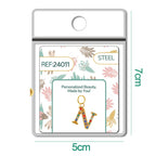 CHARM de Letra N Acero color Dorado con Circonita - cotigo