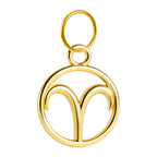 CHARM de Zodíaco Áries Acero color Dorado - cotigo