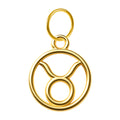 CHARM de Zodíaco Touro Acero color Dorado - cotigo