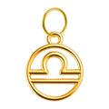 CHARM de Zodíaco Balança Acero color Dorado - cotigo