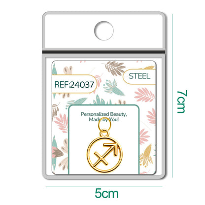 CHARM de Zodíaco Sagitário Acero color Dorado