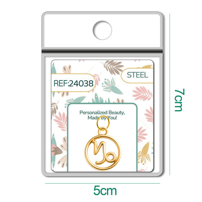 CHARM de Zodíaco Capricórnio Acero color Dorado