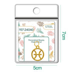 CHARM de Zodíaco Peixes Acero color Dorado - cotigo