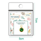 CHARM Acero Dorado con piedra Nacimiento de MAYO - cotigo