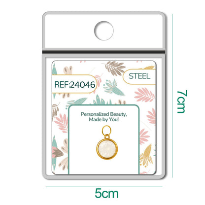 CHARM Acero Dorado con piedra Nacimiento de JUNIO