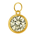 CHARM Acero Dorado con piedra Nacimiento de AGOSTO - cotigo