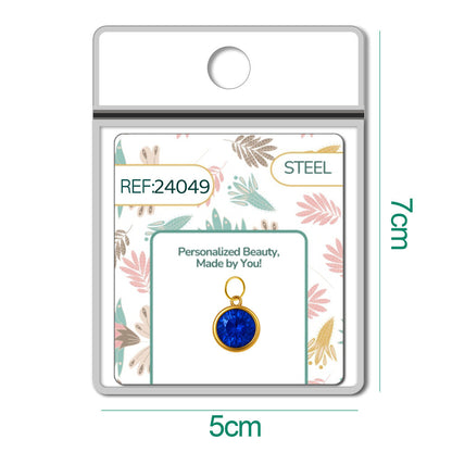 CHARM Acero Dorado con piedra Nacimiento de SEPTIEMPRE