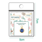 CHARM Acero Dorado con piedra Nacimiento de DICIEMBRE - cotigo