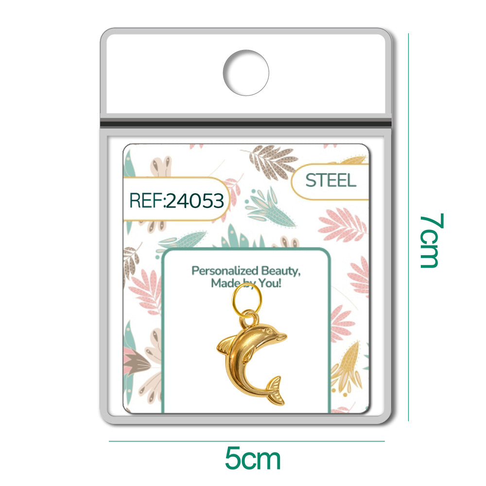 CHARM Acero Dorado Chapado Oro 14 K