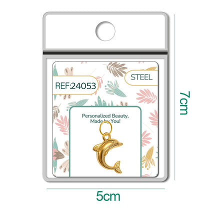 CHARM Acero Dorado Chapado Oro 14 K