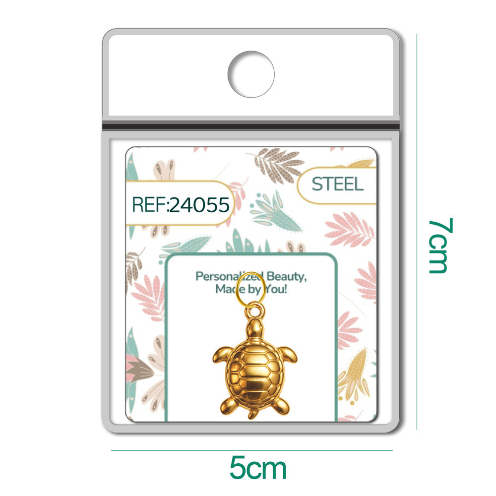 CHARM Acero Dorado Chapado Oro 14 K - cotigo