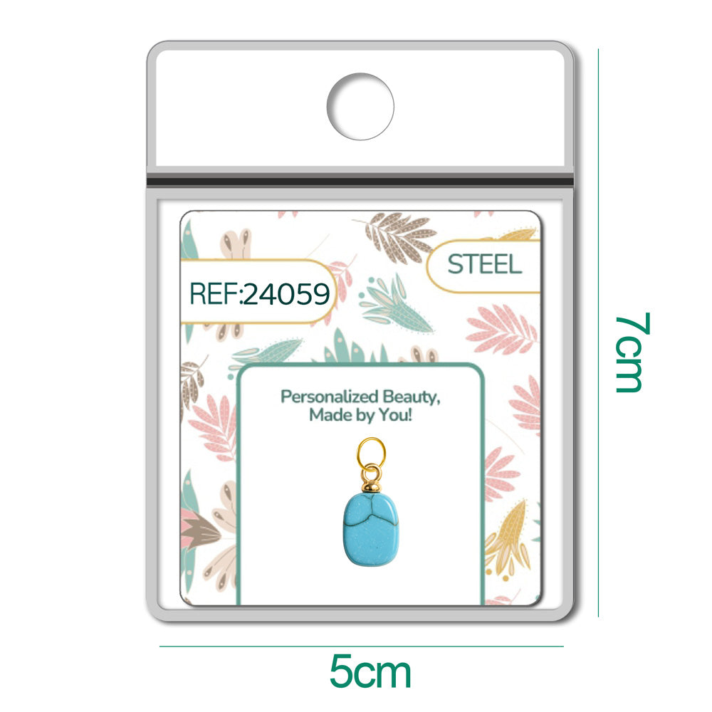 CHARM Acero Dorado Chapado Oro 14 K