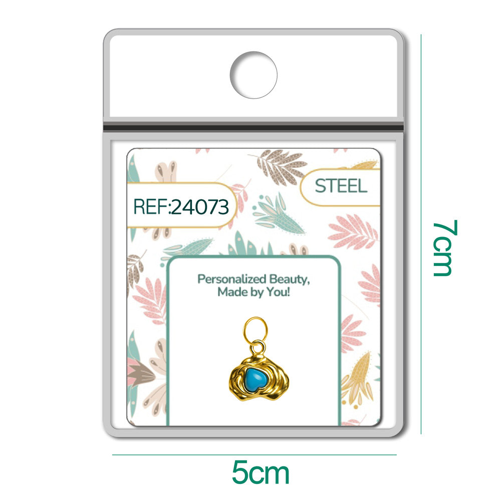 CHARM Acero Dorado Chapado Oro 14 K