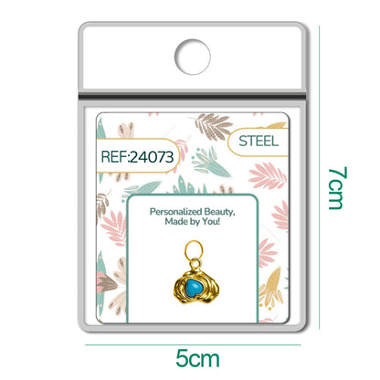 CHARM Acero Dorado Chapado Oro 14 K