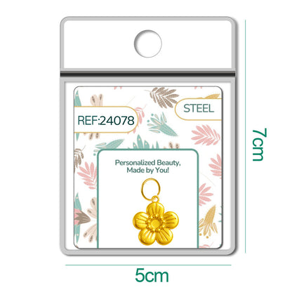 CHARM Acero Dorado Chapado Oro 14 K