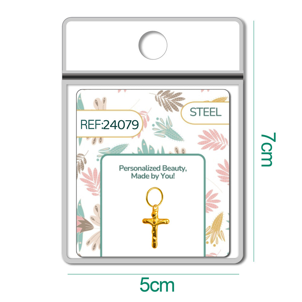 CHARM Acero Dorado Chapado Oro 14 K