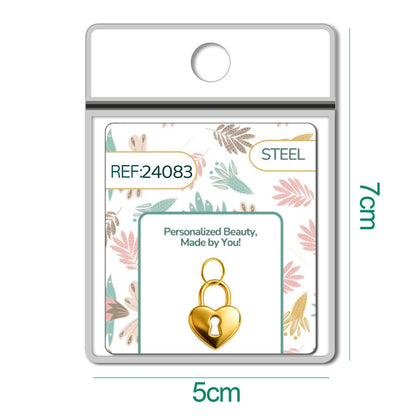 CHARM Acero Dorado Chapado Oro 14 K
